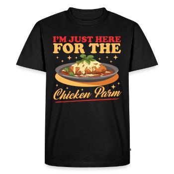 Poulet Parme Poulet Parmesan Cadeaux - T-shirt Premium bio Homme - noir - Devant - Nico (187cm)