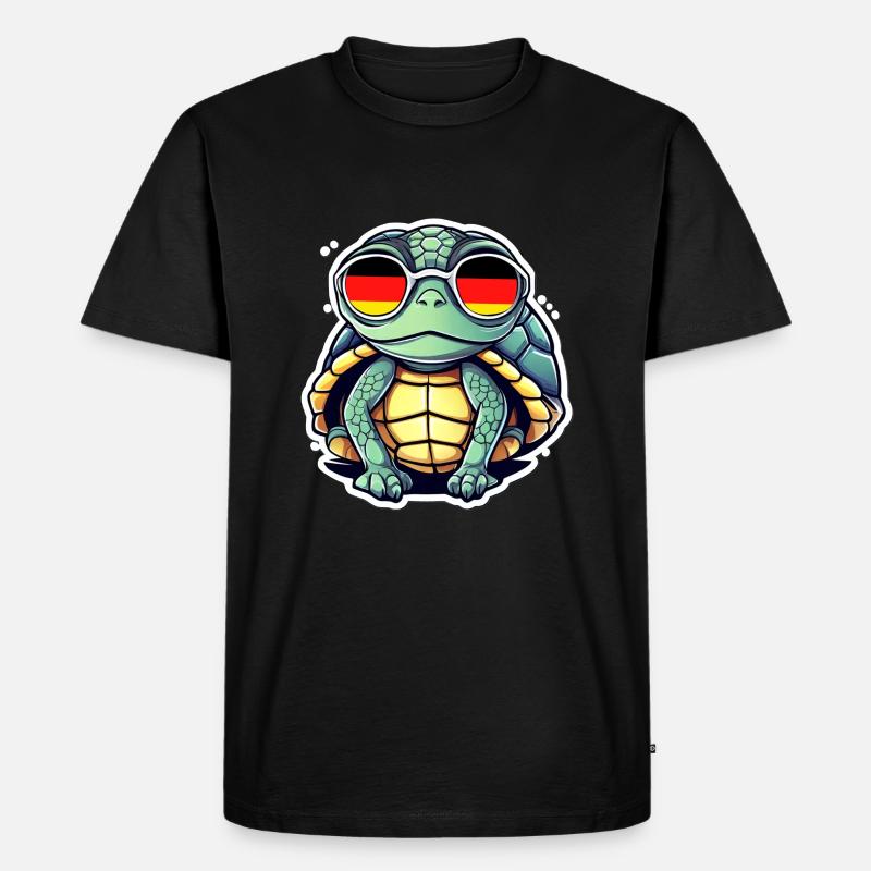 Schildkröte - Männer Premium Bio T-Shirt - Schwarz
