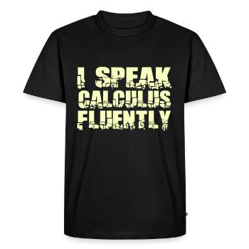 Dicton mathématique - T-shirt Premium bio Homme - noir - Devant - Nico (187cm)