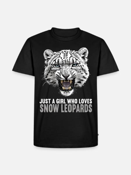 Snow Leopard Schneeleoparden Schneeleopard - Men's Premium Organic T-Shirt - black