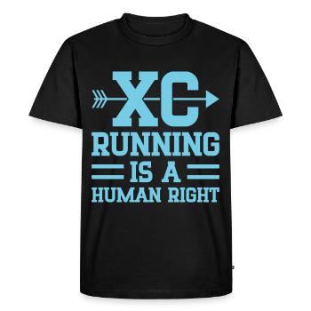 Cadeau de course XC amusant Édition XC Runner - T-shirt Premium bio Homme - noir - Devant - Nico (187cm)