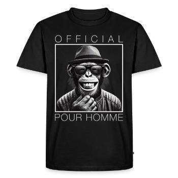 Chic Chimp Style - Affe - Monkey - Männer Premium Bio T-Shirt - Schwarz - Vorne - Nico (187cm)