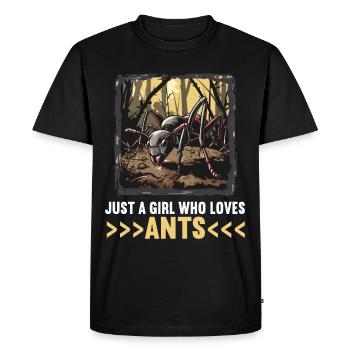 Ant ants ant - Men's Premium Organic T-Shirt - black - Front - Nico (187cm)