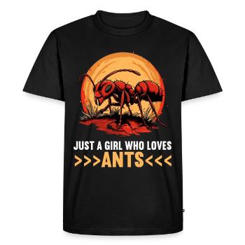 Fourmis fourmis - T-shirt Premium bio Homme - noir - Devant - Nico (187cm)
