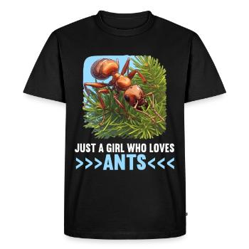 Ant ants ant - Men's Premium Organic T-Shirt - black - Front - Nico (187cm)