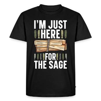 Smudging Smudge Spiritual Healing Incense - Men's Premium Organic T-Shirt - black - Front - Nico (187cm)
