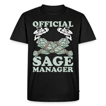 Smudging Smudge Spiritual Healing Incense - Men's Premium Organic T-Shirt - black - Front - Nico (187cm)