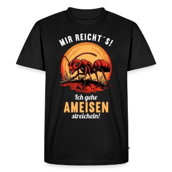 Fourmis fourmis - T-shirt Premium bio Homme - noir - Devant - Nico (187cm)