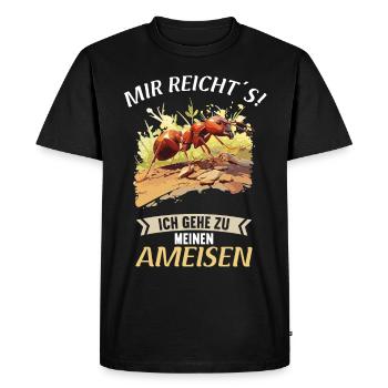 Fourmis fourmis - T-shirt Premium bio Homme - noir - Devant - Nico (187cm)