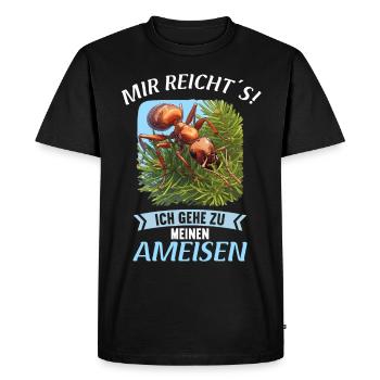 Fourmis fourmis - T-shirt Premium bio Homme - noir - Devant - Nico (187cm)