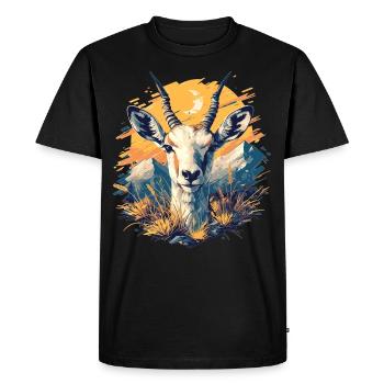 Antilope antilope antilope ouverte - T-shirt Premium bio Homme - noir - Devant - Nico (187cm)