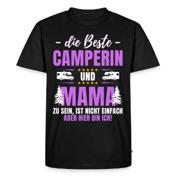 The Best Camper & Mom! Camper Tours - Men's Premium Organic T-Shirt - black - Front - Nico (187cm)