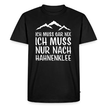 Hahnenklee I Harz Brocken Brockenbahn Walpurgis - Men's Premium Organic T-Shirt - black - Front - Nico (187cm)