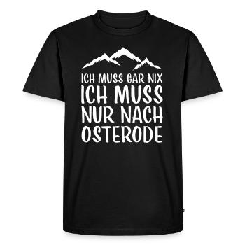 Osterode I Harz Brocken Brockenbahn Walpurgis for - Men's Premium Organic T-Shirt - black - Front - Nico (187cm)