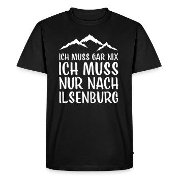 Ilsenburg I Harz Brocken Brockenbahn Walpurgis for - Men's Premium Organic T-Shirt - black - Front - Nico (187cm)