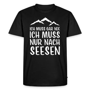 Seesen Harz Brocken Brockenbahn Walpurgis for - Men's Premium Organic T-Shirt - black - Front - Nico (187cm)