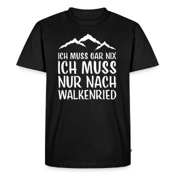 Walkenried I Harz Brocken Brockenbahn Walpurgis - Men's Premium Organic T-Shirt - black - Front - Nico (187cm)