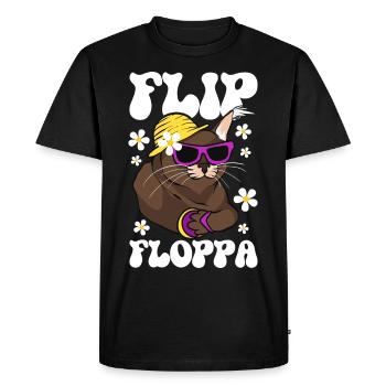 Big Floppa Karakal Cat Meme - Men's Premium Organic T-Shirt - black - Front - Nico (187cm)