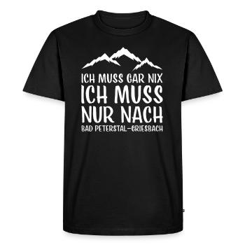 XXX I Motif de vacances de la Forêt-Noire pour Wäller - T-shirt Premium bio Homme - noir - Devant - Nico (187cm)