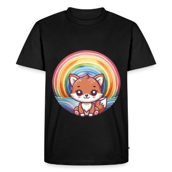 Renard Renards Enfants Enfant - T-shirt Premium bio Homme - noir - Devant - Nico (187cm)