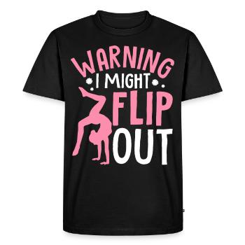 Funny Cheerleading Cheerleader Cheer Squad Might F - Men's Premium Organic T-Shirt - black - Front - Nico (187cm)