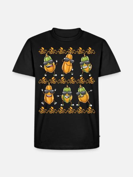 Papaya Dancing - Men's Premium Organic T-Shirt - black