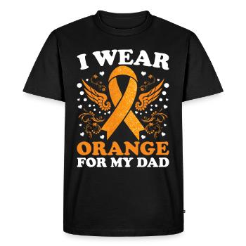 COPD Awareness Lung Disease COPD Krieger - Men's Premium Organic T-Shirt - black - Front - Nico (187cm)