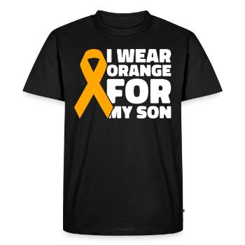 COPD Awareness Lung Disease COPD Krieger - Men's Premium Organic T-Shirt - black - Front - Nico (187cm)