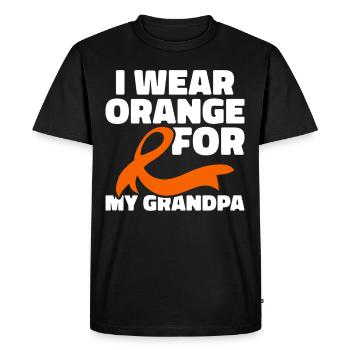 COPD Awareness Lung Disease COPD Krieger - Men's Premium Organic T-Shirt - black - Front - Nico (187cm)