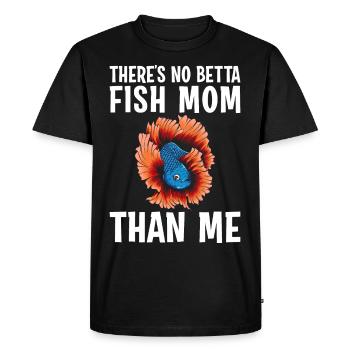Aquarium Beta Fish Mommy There is no better bet - Men's Premium Organic T-Shirt - black - Front - Nico (187cm)