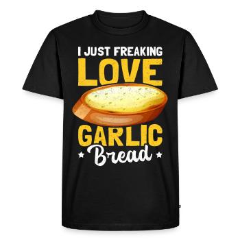 Garlic Bread Garlic Breads Gift - Men's Premium Organic T-Shirt - black - Front - Nico (187cm)