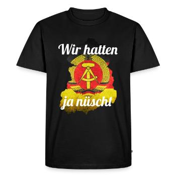 Ossi - Nous n’avions rien - T-shirt Premium bio Homme - noir - Devant - Nico (187cm)