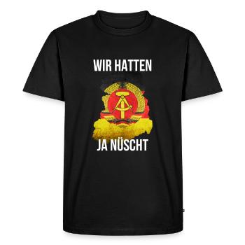Ossi - Nous n’avions rien - T-shirt Premium bio Homme - noir - Devant - Nico (187cm)