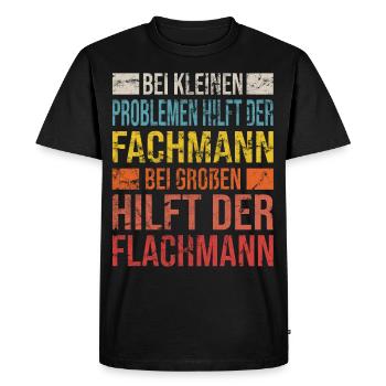 Gourde professionnelle Funny Craftsman S - T-shirt Premium bio Homme - noir - Devant - Nico (187cm)