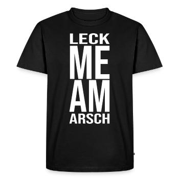 Legg me am arsch Schwäbischer Gruß - T-shirt Premium bio Homme - noir - Devant - Nico (187cm)