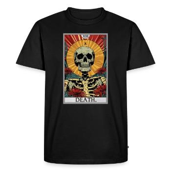 Tarot Card Tarot Card Death - Men's Premium Organic T-Shirt - black - Front - Nico (187cm)