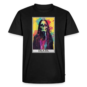 Tarot Card Tarot Card Death - Men's Premium Organic T-Shirt - black - Front - Nico (187cm)