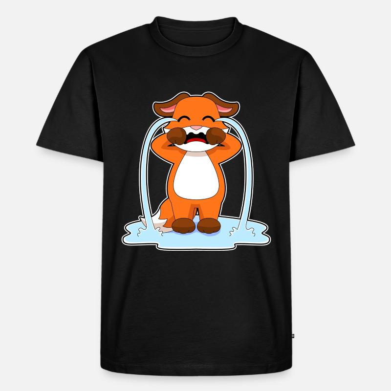 Fuchs weint - Männer Premium Bio T-Shirt - Schwarz