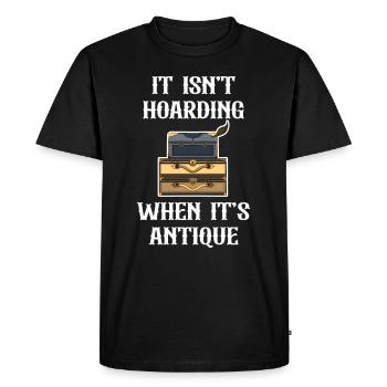 It is not hoarding if it is a - Men's Premium Organic T-Shirt - black - Front - Nico (187cm)