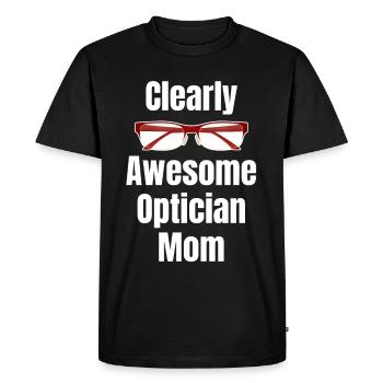 Obviously great, optician, mother, - Men's Premium Organic T-Shirt - black - Front - Nico (187cm)