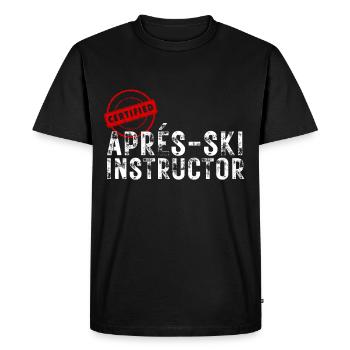 Apres Ski Party zertifizierter Apres Skilehrer - Männer Premium Bio T-Shirt - Schwarz - Vorne - Nico (187cm)