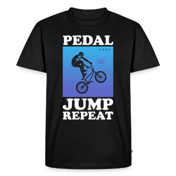 BMX Freestyle Biker Bike Bike BMX Rider - T-shirt Premium bio Homme - noir - Devant - Nico (187cm)