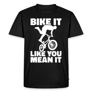 BMX Freestyle Biker Bike Bike BMX Rider - T-shirt Premium bio Homme - noir - Devant - Nico (187cm)