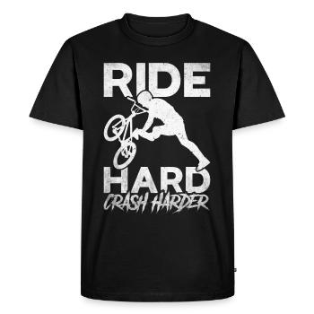 BMX Freestyle Biker Bike Bike BMX Rider - T-shirt Premium bio Homme - noir - Devant - Nico (187cm)