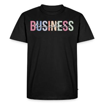 Enseignement des enseignants de commerce - T-shirt Premium bio Homme - noir - Devant - Nico (187cm)