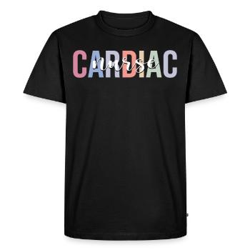 Cardiac Nurse Cardiology CNS - Men's Premium Organic T-Shirt - black - Front - Nico (187cm)