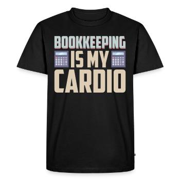 Comptabilité Comptable Financier Profession de comptable - T-shirt Premium bio Homme - noir - Devant - Nico (187cm)