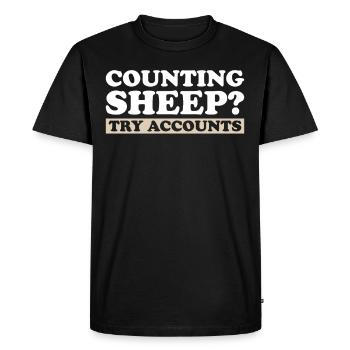 Comptabilité Comptable Financier Profession de comptable - T-shirt Premium bio Homme - noir - Devant - Nico (187cm)
