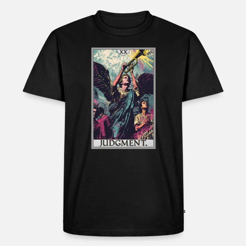 Tarotkarten Tarotkarte 20 Judgment Gericht - Männer Premium Bio T-Shirt - Schwarz