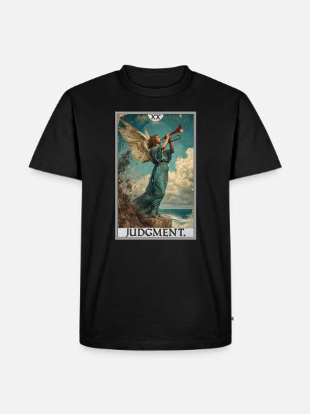 Tarotkarten Tarotkarte 20 Judgment Gericht - Männer Premium Bio T-Shirt - Schwarz